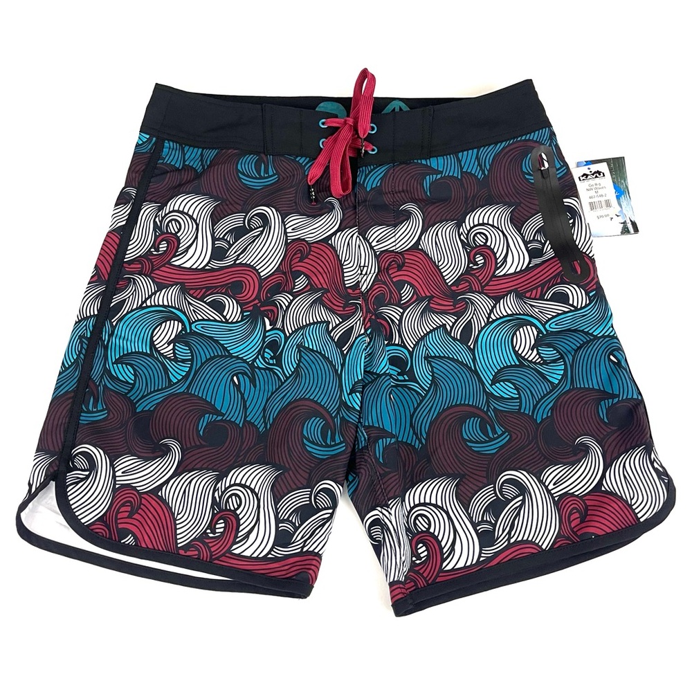 Kavu Go Big NW Waves Print Men’s Board Short Swim